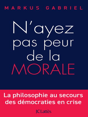 cover image of N'ayez pas peur de la morale